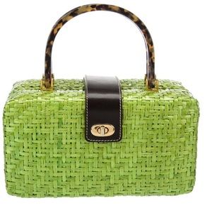 Kate Spade Green Woven Travel Bag